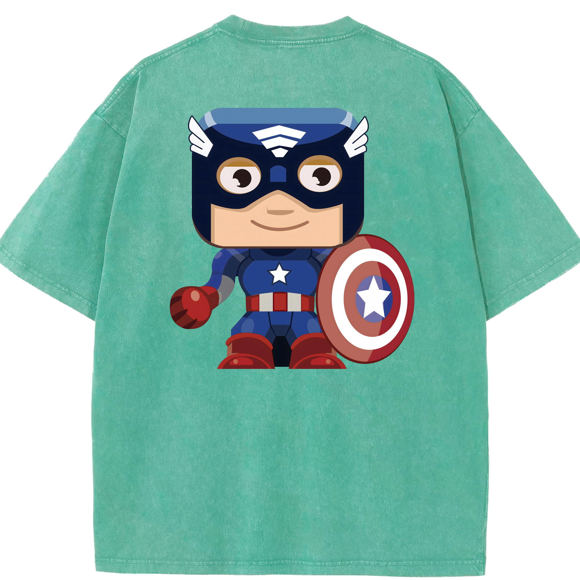 （画像用） アベンジャーズ The Avengers 綿100% ヴィンテージ風 半袖Tシャツ（背面プリント）
